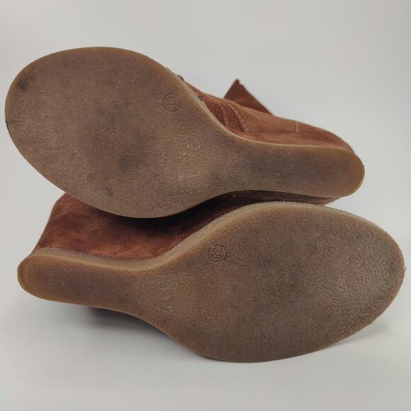 Vintage Y2K Steve Madden wedge boots sz 7.5/38 - Picture 6 of 9